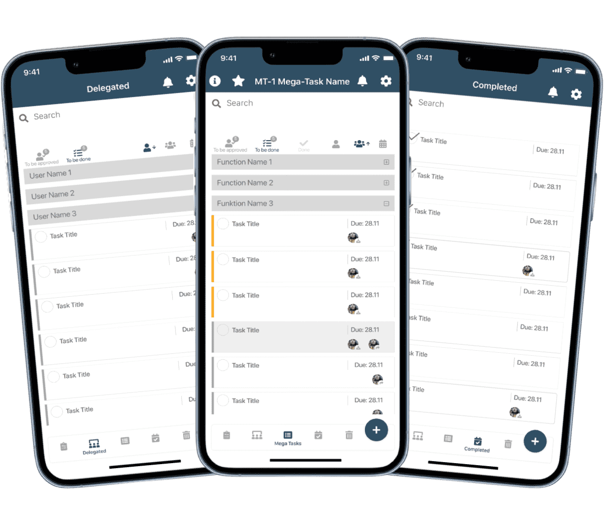 Task Manager Screenshots
